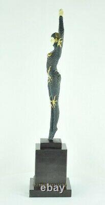 Statue Sculpture Danseuse Pin-up Sexy Style Art Deco Style Art Nouveau Bronze ma