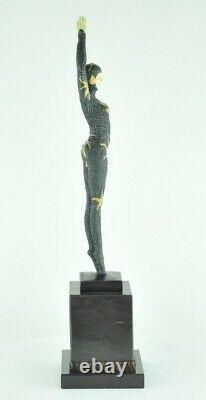 Statue Sculpture Danseuse Pin-up Sexy Style Art Deco Style Art Nouveau Bronze ma