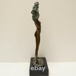 Statue Sculpture Danseuse Sexy Pin-up Style Art Deco Style Art Nouveau Bronze ma