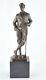 Statue Sculpture Golfeur Golf Style Art Deco Style Art Nouveau Bronze Massif Sig