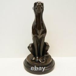 Statue Sculpture Guepard Animalier Style Art Deco Style Art Nouveau Bronze massi