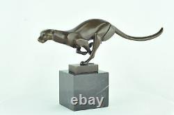 Statue Sculpture Guepard Animalier Style Art Deco Style Art Nouveau Bronze massi