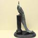 Statue Sculpture Paon Oiseau Animalier Style Art Deco Style Art Nouveau Bronze M