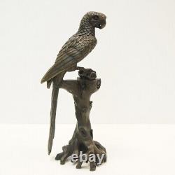 Statue Sculpture Perroquet Oiseau Animalier Style Art Deco Style Art Nouveau Bro