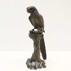 Statue Sculpture Perroquet Oiseau Animalier Style Art Deco Style Art Nouveau Bro