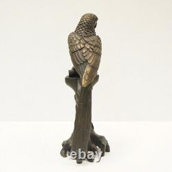 Statue Sculpture Perroquet Oiseau Animalier Style Art Deco Style Art Nouveau Bro