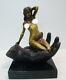 Statue Sculpture Pin-up Sexy Nu Style Art Deco Style Art Nouveau Bronze Massif S