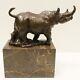 Statue Sculpture Rhinoceros Animalier Style Art Deco Style Art Nouveau Bronze Ma