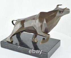 Statue Sculpture Taureau Animalier Style Art Deco Style Art Nouveau Bronze massi