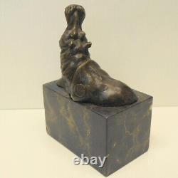 Statue Sculpture hippopotame Animalier Chasse Style Art Deco Style Art Nouveau B