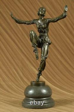 Style Art Nouveau Fonte Fait Gypsy Danseuse Bronze Masterpiece Superbe Statuette