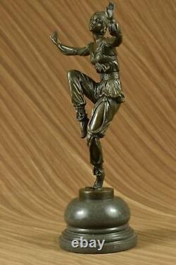 Style Art Nouveau Fonte Fait Gypsy Danseuse Bronze Masterpiece Superbe Statuette