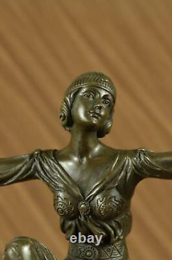 Style Art Nouveau Fonte Fait Gypsy Danseuse Bronze Masterpiece Superbe Statuette