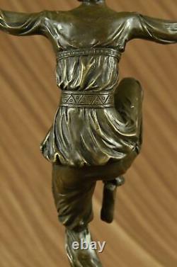 Style Art Nouveau Fonte Fait Gypsy Danseuse Bronze Masterpiece Superbe Statuette