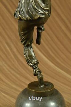 Style Art Nouveau Fonte Fait Gypsy Danseuse Bronze Masterpiece Superbe Statuette