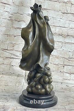 Style Art Nouveau Statue Sculpture Mère Mary Jesus Christ Deco Bronze Nr