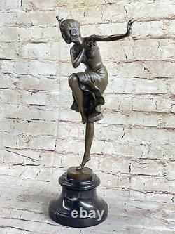 Style Art NouveauChiparusBreloque Danseuse Musée Qualité Ouvre Bronze Solde