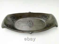 URANIA HOLLAND PEWTER FRUIT STAND style to FRIEDRICH ADLER Arts and Crafts