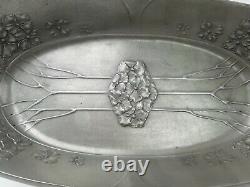 URANIA HOLLAND PEWTER FRUIT STAND style to FRIEDRICH ADLER Arts and Crafts