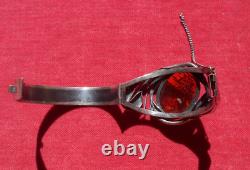 Un Joli Bracelet de Style art Nouveau Argent & Ambre
