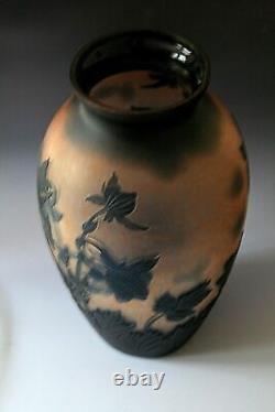 Vase En Verre Vintage Art Nouveau Style De Vianne